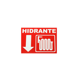 SEÑALAMIENTO ESTIRENO HIDRANTE 35X25 CMS.