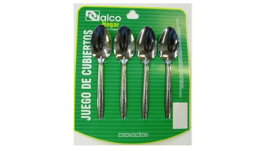 Foto de juego de cucharas cafeteras floresta (4 cucharas cafeteras 498-004) — Alco Distribuidora Torreón mayoreo