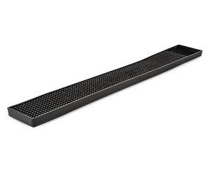 TAPETE P/BARRA PLASTICO NEGRO 27 X 3.25 PULG. PLBM027BL