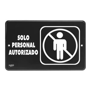SEÑAL PERSONAL AUTORIZADO  22.8X15.2 7939