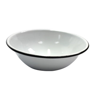 ENSALADERA INCLINADA No. 22 BLANCO C/FILETE NEGRO