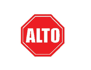 SEÑALAMIENTO ESTIRENO ALTO 40X40 CMS