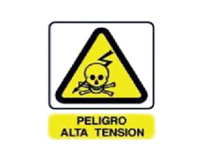 SEÑALAMIENTO ESTEIRENO PROHIBIDO -PELIGRO ALTO VOLTAJE